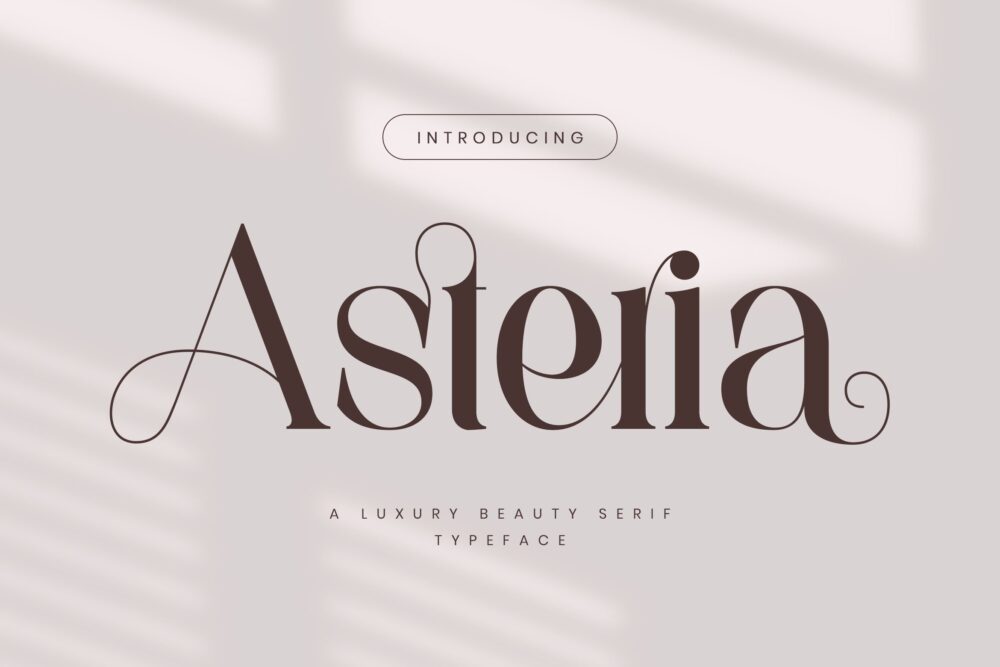 luxury beauty serif font