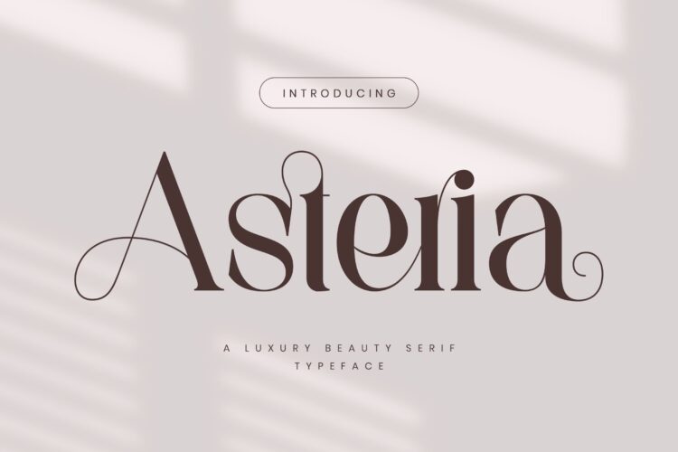 luxury beauty serif font
