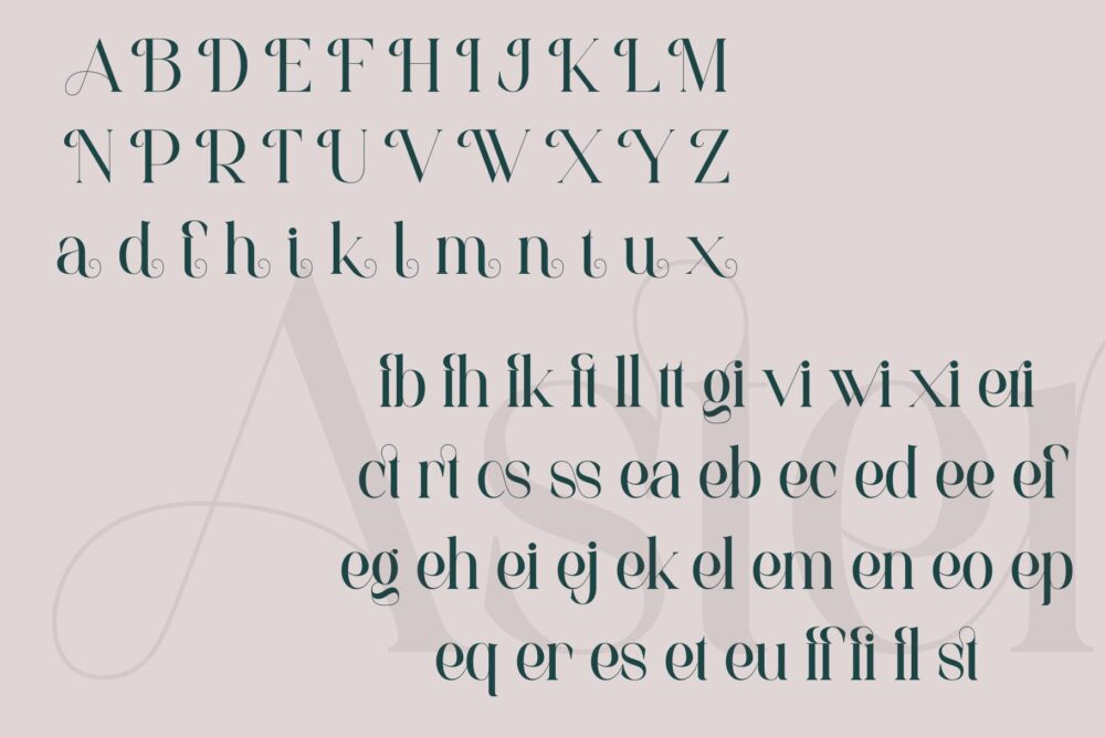 luxury beauty serif font
