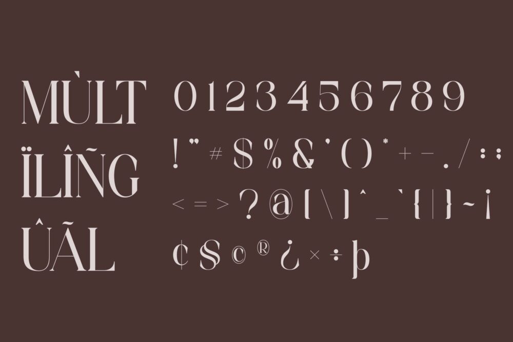luxury beauty serif font