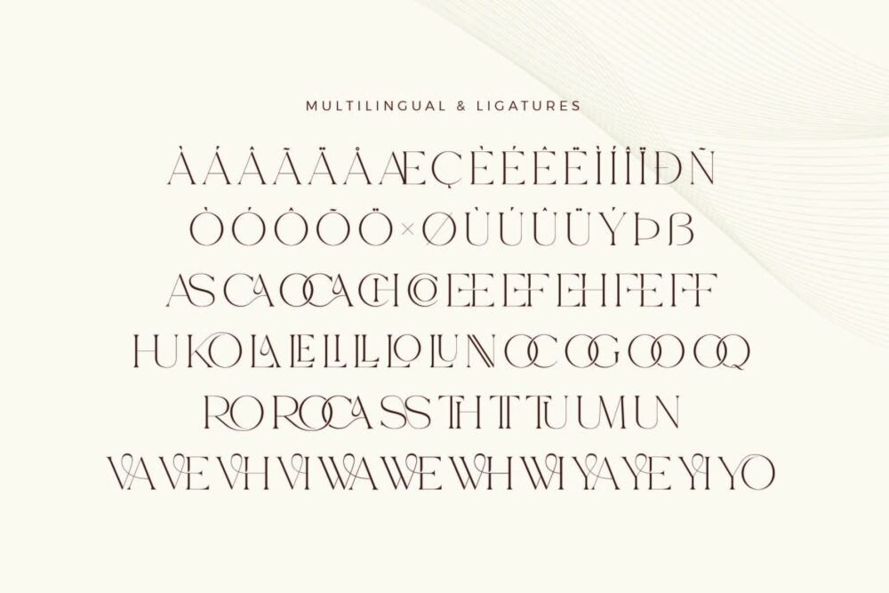 Modern Ligature Serif Font