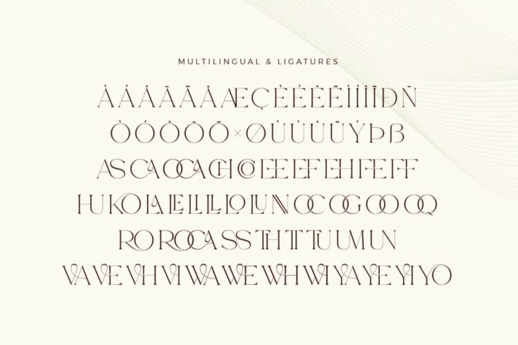 Modern Ligature Serif Font