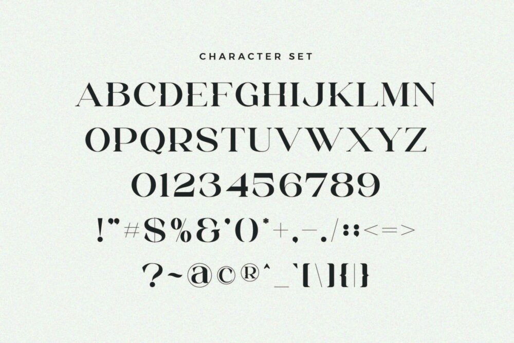 modern serif font