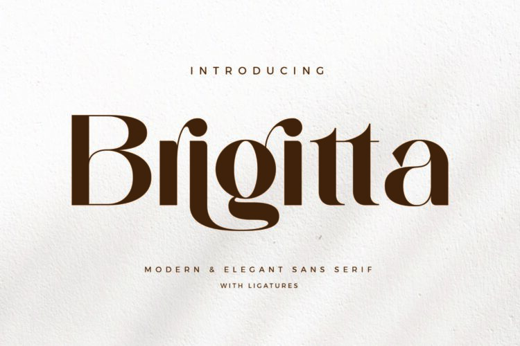 Brigitta - Modern Sans Serif Font