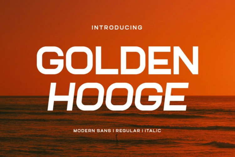 Golden Hooge - Modern Sans Serif Font