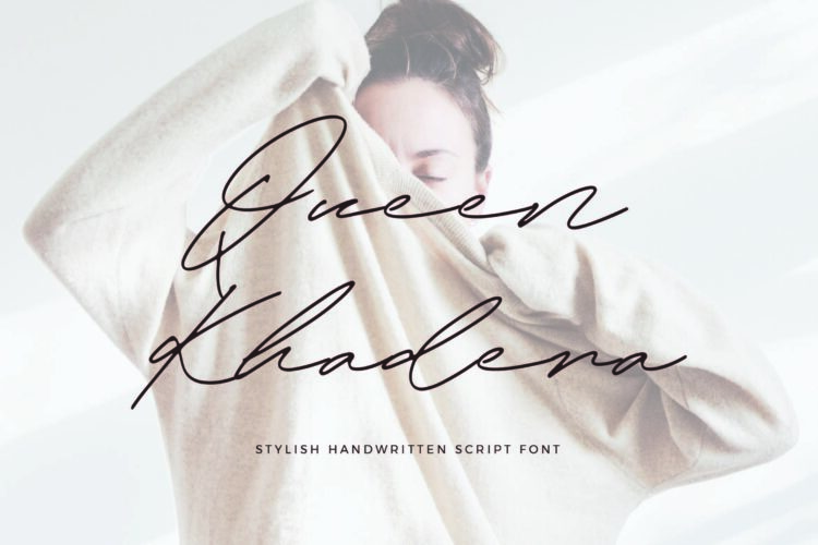 Queen Khadera - Stylish Handwritten Font