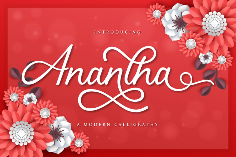 Anantha - Modern Calligraphy Font