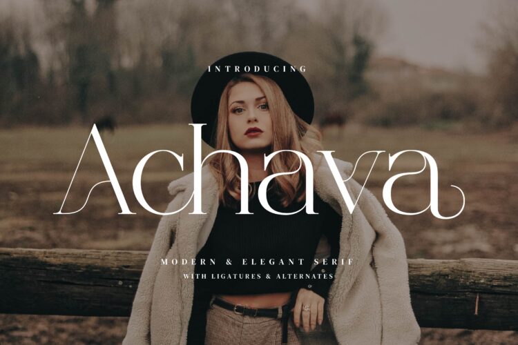Achava - Modern Elegant Serif Font